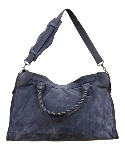 BALENCIAGA（バレンシアガ）BALENCIAGA (バレンシアガ) ザ シティ エディターズバッグ スウェードレザー 2WAYショルダーバッグ グレーの古着・服飾アイテム