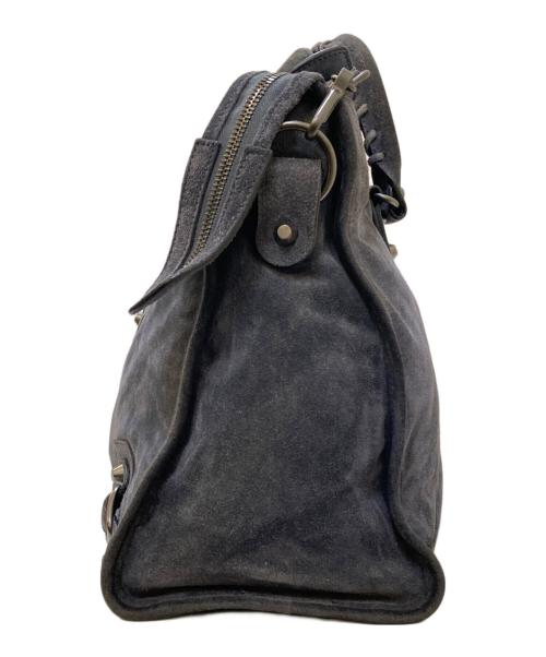 BALENCIAGA（バレンシアガ）BALENCIAGA (バレンシアガ) ザ シティ エディターズバッグ スウェードレザー 2WAYショルダーバッグ グレーの古着・服飾アイテム