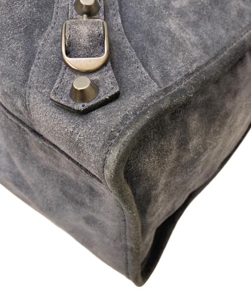 BALENCIAGA（バレンシアガ）BALENCIAGA (バレンシアガ) ザ シティ エディターズバッグ スウェードレザー 2WAYショルダーバッグ グレーの古着・服飾アイテム