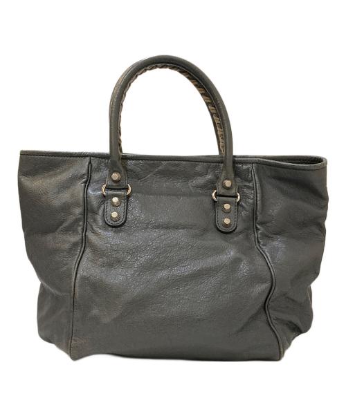 BALENCIAGA（バレンシアガ）BALENCIAGA (バレンシアガ) ジャイアントサンデー レザートートバッグ グレーの古着・服飾アイテム