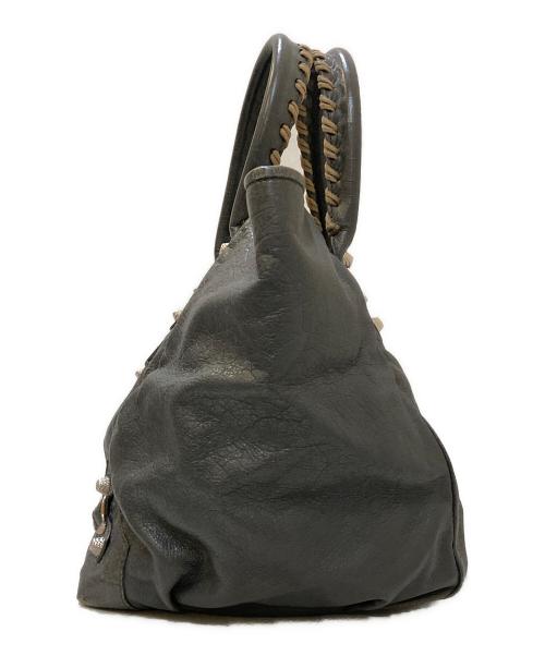 BALENCIAGA（バレンシアガ）BALENCIAGA (バレンシアガ) ジャイアントサンデー レザートートバッグ グレーの古着・服飾アイテム