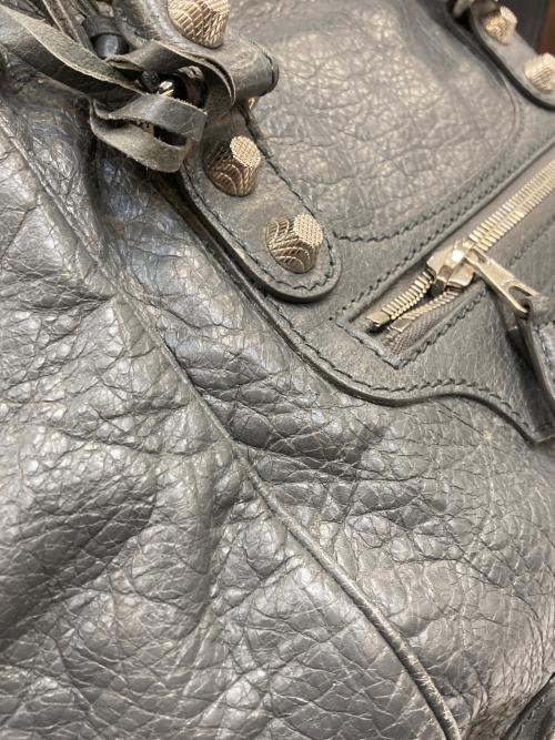BALENCIAGA（バレンシアガ）BALENCIAGA (バレンシアガ) ジャイアントサンデー レザートートバッグ グレーの古着・服飾アイテム