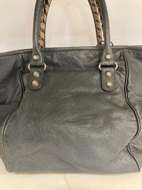 BALENCIAGA（バレンシアガ）BALENCIAGA (バレンシアガ) ジャイアントサンデー レザートートバッグ グレーの古着・服飾アイテム