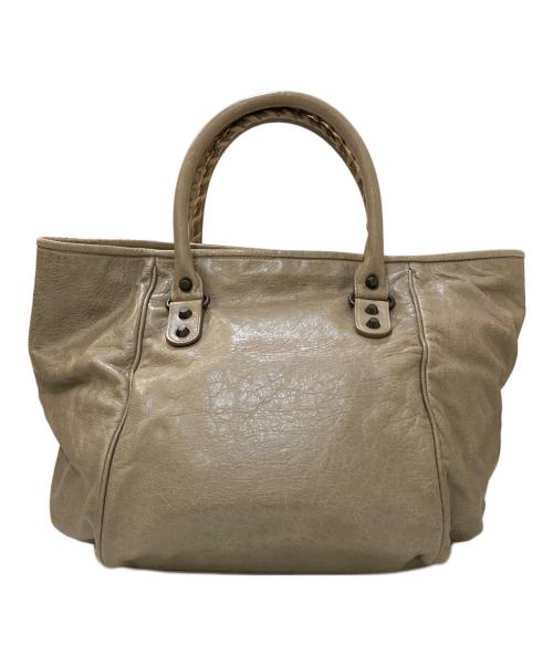 BALENCIAGA（バレンシアガ）BALENCIAGA (バレンシアガ) ザ・サンデートート レザートートバッグ ベージュの古着・服飾アイテム