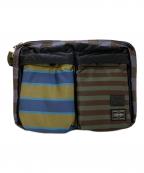 PORTER×PAUL SMITHポーター×ポールスミス）の古着「タンカー ショルダーバッグ」｜ネイビー