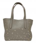 JIMMY CHOOジミーチュウ）の古着「SOFIA/S スタッズ トートバッグ」｜グレー