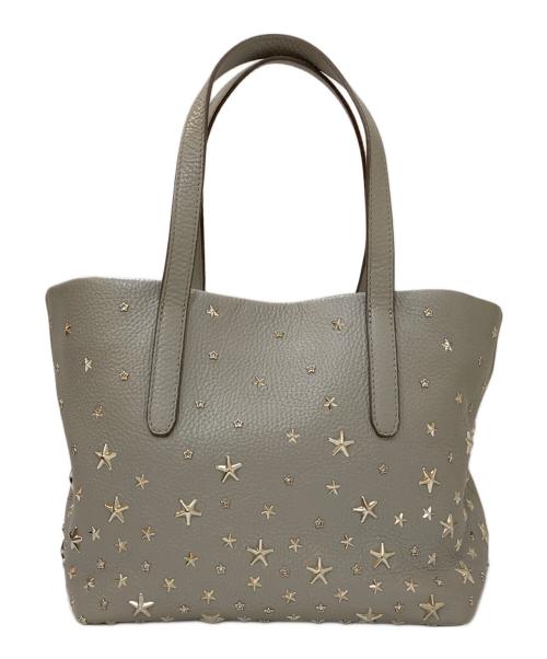 JIMMY CHOO（ジミーチュウ）JIMMY CHOO (ジミーチュウ) SOFIA/S スタッズ トートバッグ グレーの古着・服飾アイテム