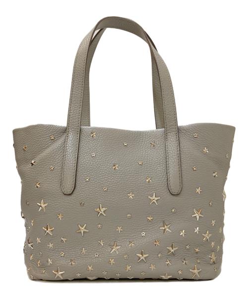 JIMMY CHOO（ジミーチュウ）JIMMY CHOO (ジミーチュウ) SOFIA/S スタッズ トートバッグ グレーの古着・服飾アイテム