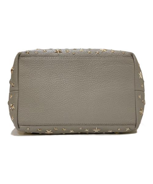 JIMMY CHOO（ジミーチュウ）JIMMY CHOO (ジミーチュウ) SOFIA/S スタッズ トートバッグ グレーの古着・服飾アイテム