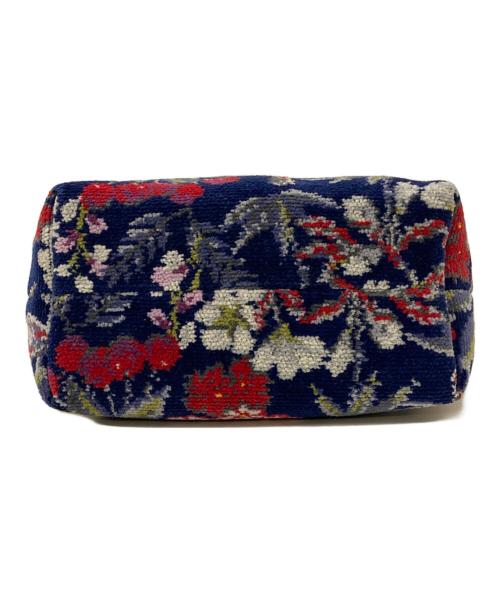 FEILER（フェイラー）FEILER (フェイラー) KEITA MARUYAMA (ケイタマルヤマ) ミニハンドバッグ ネイビーの古着・服飾アイテム