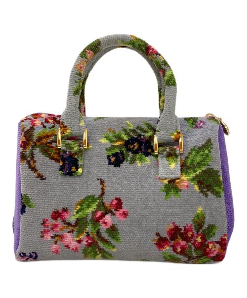 FEILER（フェイラー）FEILER (フェイラー) MUVEIL (ミュベール) ノワルージュ バッグ ミニハンドバッグ グレーの古着・服飾アイテム