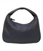 BOTTEGA VENETAボッテガベネタ）の古着「イントレチャート ホーボー レザー ワンショルダーバッグ」｜ネイビー