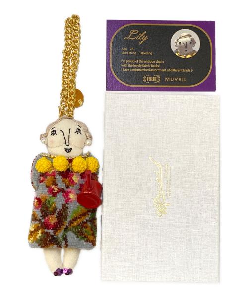 FEILER（フェイラー）FEILER (フェイラー) MUVEIL (ミュベール) グランマチャーム キーホルダー ブルーの古着・服飾アイテム