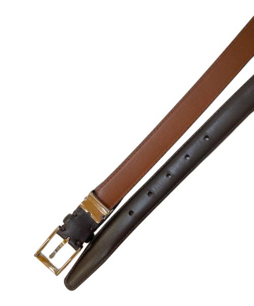 MACKINTOSH LONDON（マッキントッシュ ロンドン）MACKINTOSH LONDON (マッキントッシュ ロンドン) レザーベルト ブラウンの古着・服飾アイテム