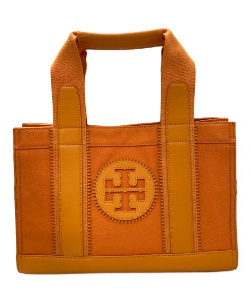 TORY BURCH（トリーバーチ）TORY BURCH (トリーバーチ) キャンバストートバッグ オレンジの古着・服飾アイテム