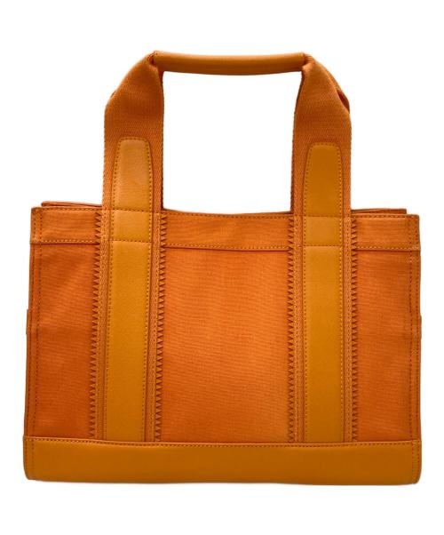 TORY BURCH（トリーバーチ）TORY BURCH (トリーバーチ) キャンバストートバッグ オレンジの古着・服飾アイテム