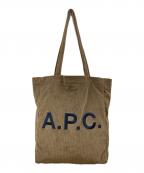 A.P.C.アーペーセー）の古着「コーデュロイトートバッグ」｜ブラウン