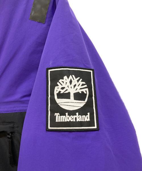 Timberland（ティンバーランド）Timberland (ティンバーランド) 中綿アノラックパーカー パープル×ブラック サイズ:Mの古着・服飾アイテム