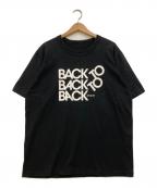 sacaiサカイ）の古着「プリントTシャツ」｜ブラック×ホワイト