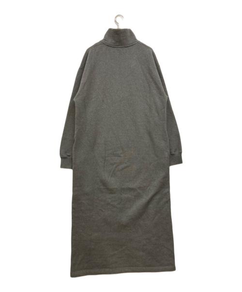 EVERYDAY I LIKE.（エヴリデイ アイ ライク）EVERYDAY I LIKE. (エヴリデイ アイ ライク) ハーフジップスウェットドレス グレー サイズ:38の古着・服飾アイテム