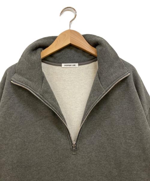 EVERYDAY I LIKE.（エヴリデイ アイ ライク）EVERYDAY I LIKE. (エヴリデイ アイ ライク) ハーフジップスウェットドレス グレー サイズ:38の古着・服飾アイテム