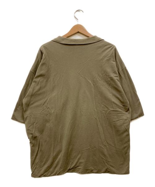 AURALEE（オーラリー）AURALEE (オーラリー) HIGH GAUGE PIQUE DOUBLE CLOTH SKIPPER POLO グリーン サイズ:5の古着・服飾アイテム