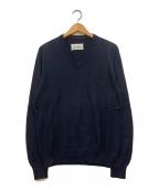Maison Margielaメゾンマルジェラ）の古着「ここのえ期 09SS Vネックニット」｜ネイビー