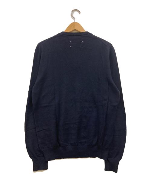Maison Margiela（メゾンマルジェラ）Maison Margiela (メゾンマルジェラ) ここのえ期 09SS Vネックニット ネイビー サイズ:Mの古着・服飾アイテム