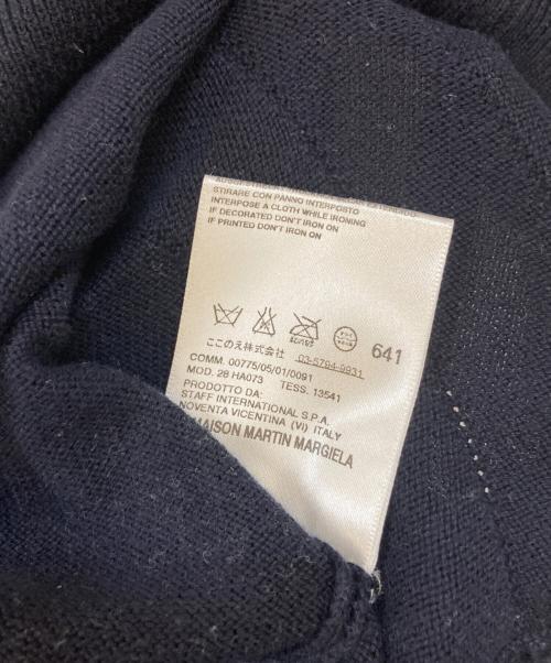Maison Margiela（メゾンマルジェラ）Maison Margiela (メゾンマルジェラ) ここのえ期 09SS Vネックニット ネイビー サイズ:Mの古着・服飾アイテム