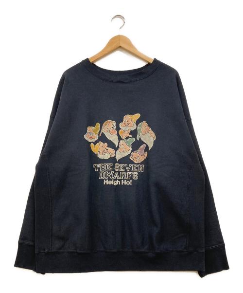 BOWWOW（バウワウ）BOWWOW (バウワウ) SEVEN DWARFS 七人の小人 スウェット ブラック サイズ:XLの古着・服飾アイテム