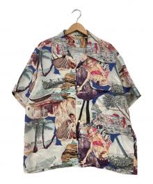 Sun Surf（サンサーフ）の古着「スペシャルエディション KAIKAMAHINE アロハシャツ」｜ブルー×ブラウン