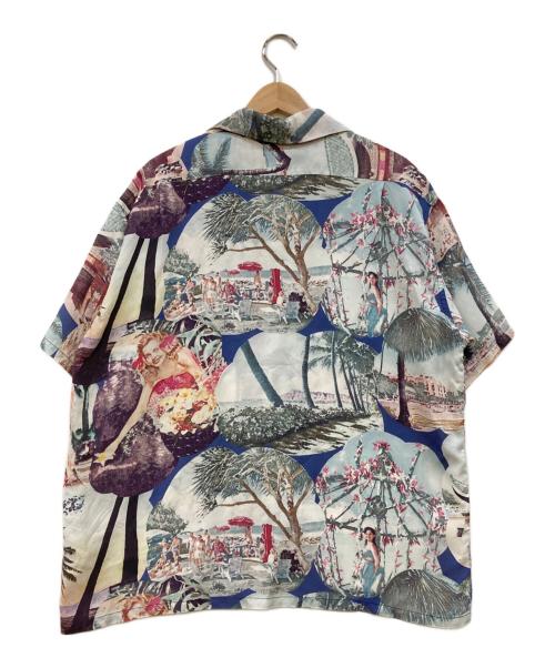 Sun Surf（サンサーフ）Sun Surf (サンサーフ) スペシャルエディション KAIKAMAHINE アロハシャツ ブルー×ブラウン サイズ:XLの古着・服飾アイテム