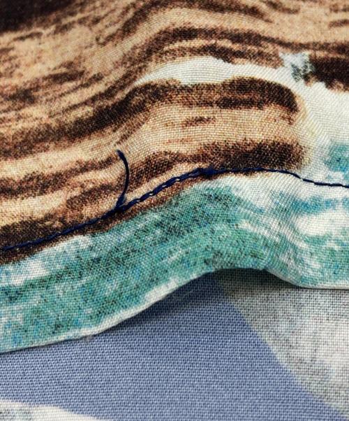 Sun Surf（サンサーフ）Sun Surf (サンサーフ) スペシャルエディション KAIKAMAHINE アロハシャツ ブルー×ブラウン サイズ:XLの古着・服飾アイテム