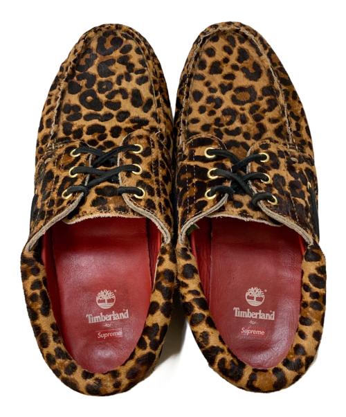 SUPREME（シュプリーム）SUPREME (シュプリーム) Timberland (ティンバーランド) 3eye レオパード ハラコ シューズ ブラウン×ブラック サイズ:27㎝の古着・服飾アイテム