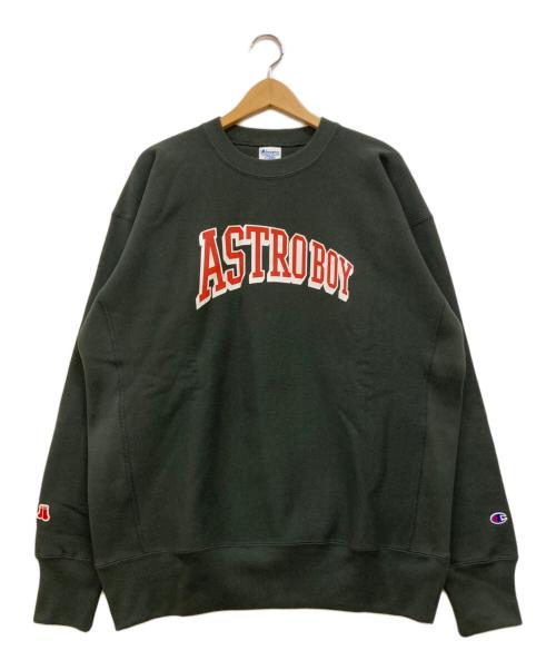 Champion（チャンピオン）Champion (チャンピオン) BEAMS (ビームス) ASTROBOY プリントスウェット グレー×レッド サイズ:XLの古着・服飾アイテム