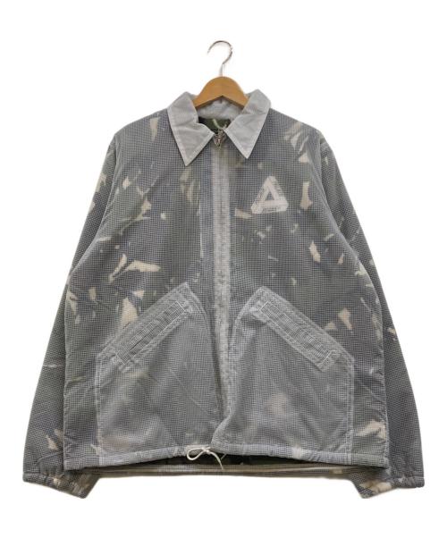 PALACE（パレス）PALACE (パレス) BEAMS PLUS (ビームスプラス) 別注 PALACE / COACH JACKET FLEECE LINED フリースジャケット グリーン×ホワイト サイズ:XLの古着・服飾アイテム