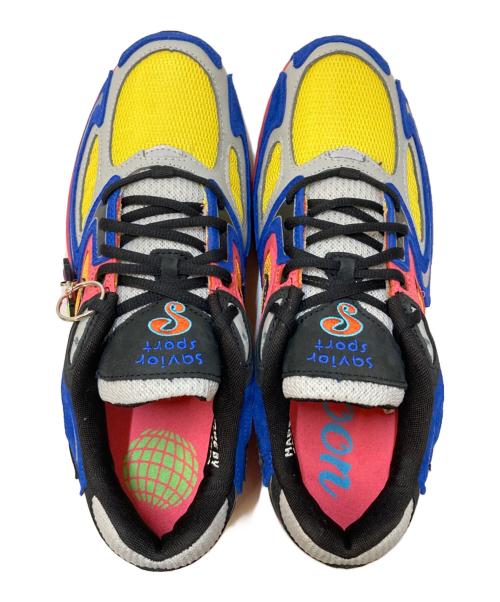 SAUCONY（サッカニー）SAUCONY (サッカニー) Grid Jazz 9 Jae Tips I Love You But I’m Busy スニーカー ピンク×ブルー サイズ:28㎝の古着・服飾アイテム