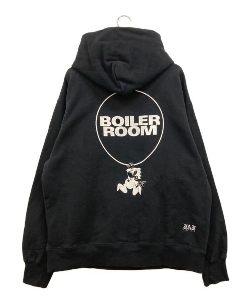 NAF（ナフ）NAF (ナフ) BOILER ROOM (ボイラールーム) BEAMS T (ビームス ティー) Sweat Hoodie パーカー ブラック サイズ:XLの古着・服飾アイテム