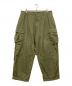 SSZ×BEAMS PLUSエスエスズィー×ビームスプラス）の古着「MIL 6POCKET PANTS カーゴパンツ」｜オリーブ