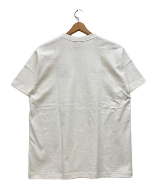 Huber Store（ヒューバーストア）Huber Store (ヒューバーストア) 1 / 4 HuberStore Original Emblem Shortsleeve 刺繍ロゴTシャツ ホワイト サイズ:2XLの古着・服飾アイテム