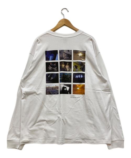 Huber Store（ヒューバーストア）Huber Store (ヒューバーストア) バックプリント ロングスリーブカットソー ホワイト サイズ:XXLの古着・服飾アイテム