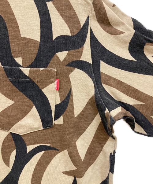 SUPREME（シュプリーム）SUPREME (シュプリーム) L/S pocket tee tan tribal camo　トライバルカモ 長袖カットソー ブラウン サイズ:Mの古着・服飾アイテム