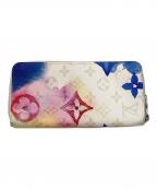 LOUIS VUITTONルイ ヴィトン）の古着「M80499 ジッピーウォレット ヴェルティカル」｜ホワイト×ブルー