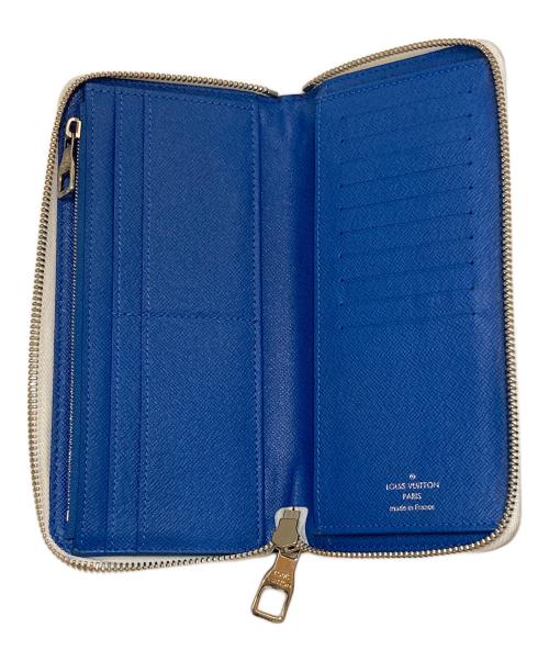 LOUIS VUITTON（ルイ ヴィトン）LOUIS VUITTON (ルイ ヴィトン) M80499 ジッピーウォレット ヴェルティカル ホワイト×ブルーの古着・服飾アイテム