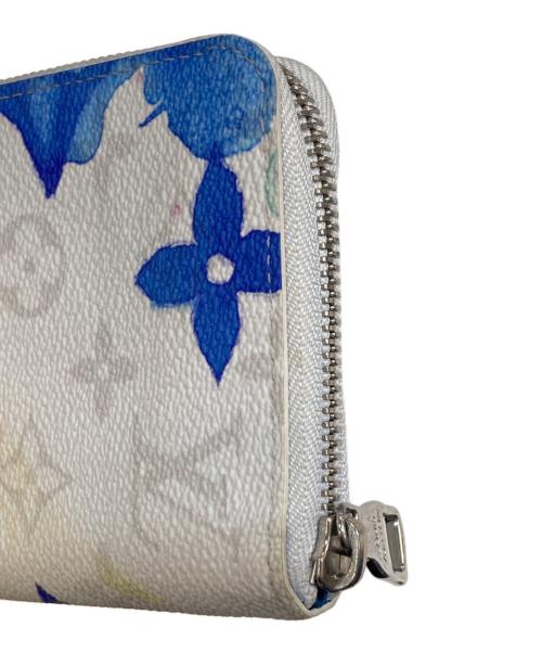 LOUIS VUITTON（ルイ ヴィトン）LOUIS VUITTON (ルイ ヴィトン) M80499 ジッピーウォレット ヴェルティカル ホワイト×ブルーの古着・服飾アイテム