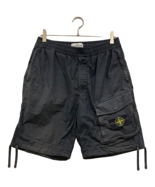STONE ISLAND（ストーンアイランド）STONE ISLAND (ストーンアイランド) カーゴショートパンツ ブラック サイズ:記載なし/下記参照の古着・服飾アイテム