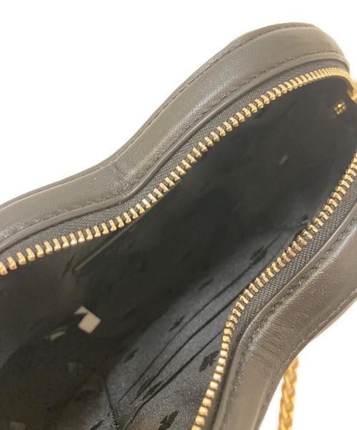 Kate Spade（ケイトスペード）Kate Spade (ケイトスペード) ラブ シャック チェーン キルテッド ハート クロスボディ ショルダーバッグ ブラックの古着・服飾アイテム