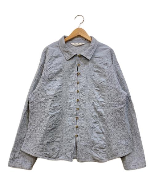 YACCO MARICARD（ヤッコマリカルド）YACCO MARICARD (ヤッコマリカルド) ギャザーデザインシャツ ブルー サイズ:154-162の古着・服飾アイテム