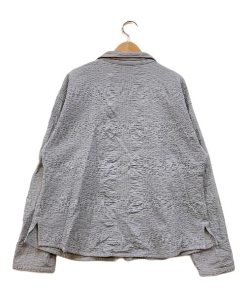 YACCO MARICARD（ヤッコマリカルド）YACCO MARICARD (ヤッコマリカルド) ギャザーデザインシャツ ブルー サイズ:154-162の古着・服飾アイテム