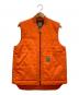CarHartt（カーハート）の古着「キルティングダックベスト」｜オレンジ